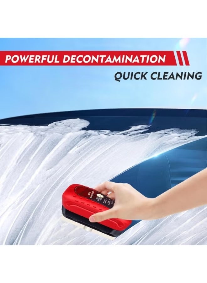 فرشاة تنظيف زجاج السيارة متعددة الوظائف لإزالة طبقة الزيت والبخار - ماسحة قوية لمرآة السيارة والزجاج الأمامي والخلفي - قدرة عالية على إزالة البقع والشحوم وتحسين الرؤية - تصميم مريح وسهل الاستخدام أثناء القيادة (3 قطعة ) - Image 5